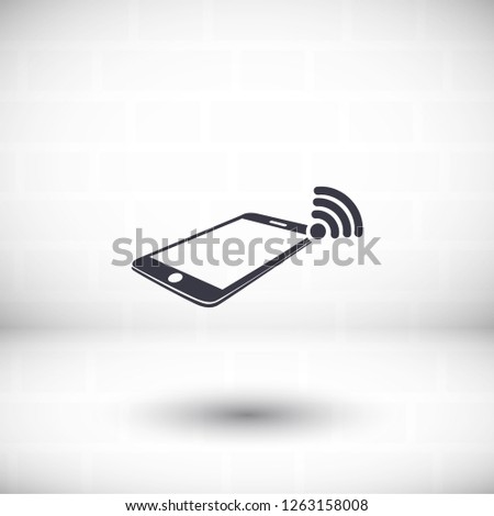 phone wifi icon vector