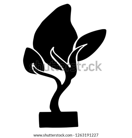 Vector Illustration of Isolated Outline Abstract Nature Trees for Graphic Design, Template, Background, Icon, and More.