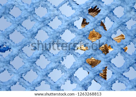 Flying wild birds. Artistic animal photos. Blue pattern background. 