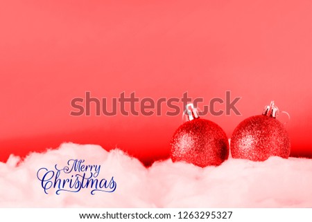 Red and white Christmas decoration 