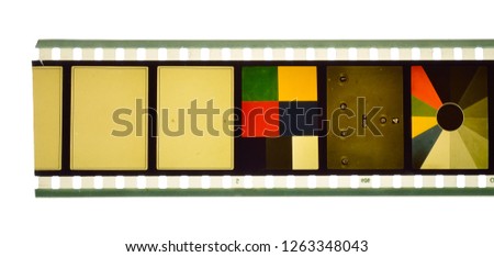 Vintage Film stock For still photography or motion picture. Isolated
