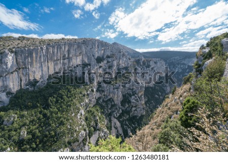 Scenic view of Grand Canyon du Verdon, Provence, France