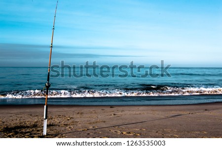 Fishing Pole on Beach