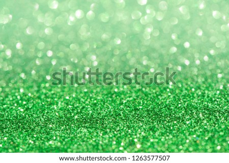 green glitter bokeh 