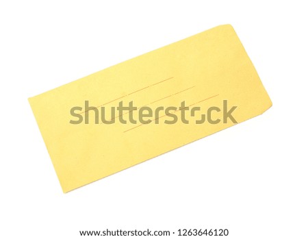 envelope on White Background  