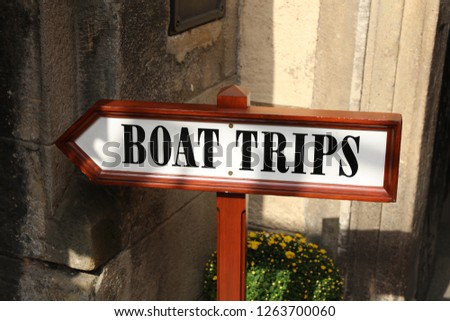 Sign Boat Trips