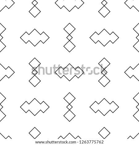 Ethnic ornament. Mosaic tiles.Tribal pattern. Embroidery motif. Geometric image. Figures backdrop. Abstract digital paper, surface texture background, textile print. Seamless vector. Folk wallpaper.