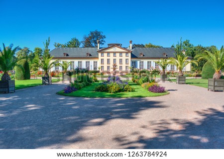 Pavillon Josephine in the park Parc de l'Orangerie in Strasbourg (France) Royalty-Free Stock Photo #1263784924