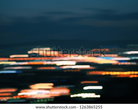 Blurred motion city light background.Abstract background with bokeh defocused lights.
