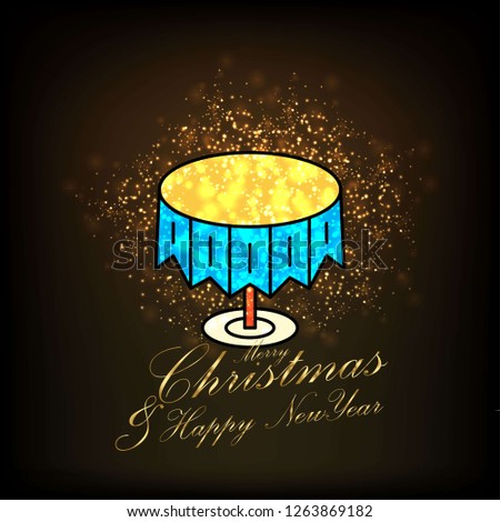 Merry Christmas and Happy new Year Abstract Glitter background