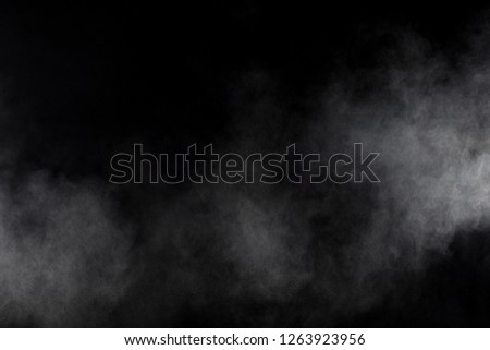 Abstract  smoke on black background.White smoke cloud.