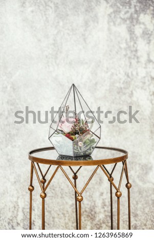 Bouquet of flowers. Flower composition on a rustic background. Beautiful flowers on rustic style.