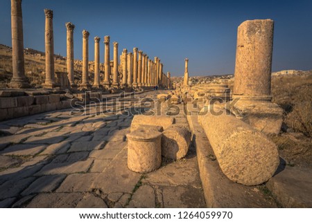 Ancient Roman ruins of Jerash, Jordan