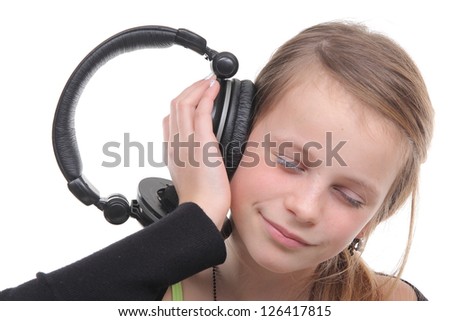 Beautiful girl with headphones