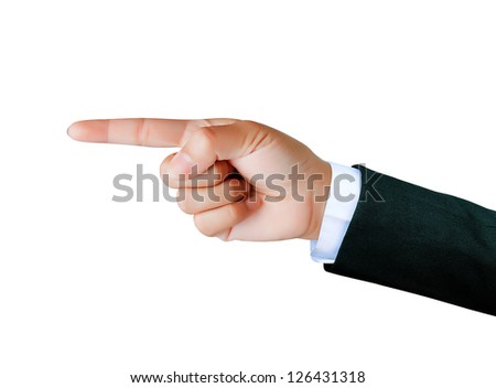 Hands of business women isolated on white background
