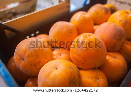 persimmon fruit typical Italian food products ityaly