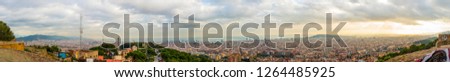 panoramic photo of Barcelona