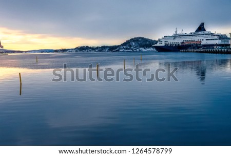 Oslo harbour in winter