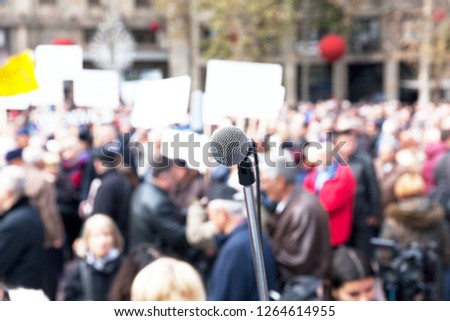 Protest or political demonstration