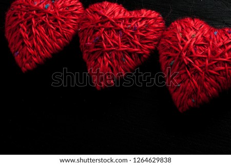 Valentines day concept. Love background. background of red hearts 