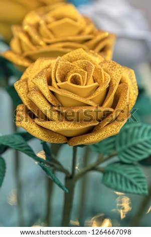 handmade roses for present