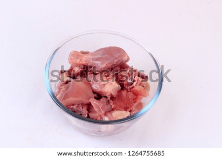 Fresh raw chicken isolated on white - Image