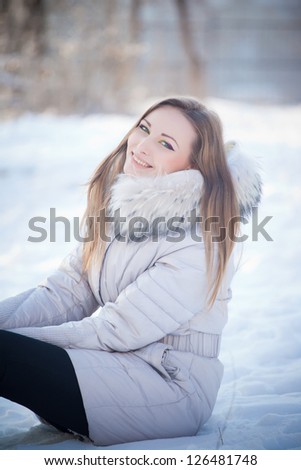 beautiful winter portrait