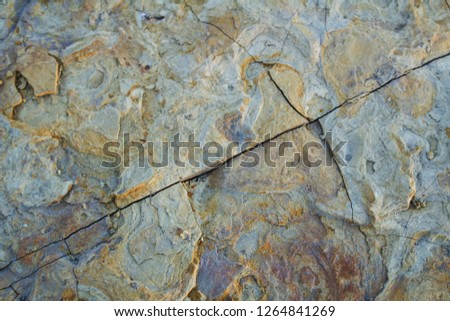 the texture of the stone with cracks