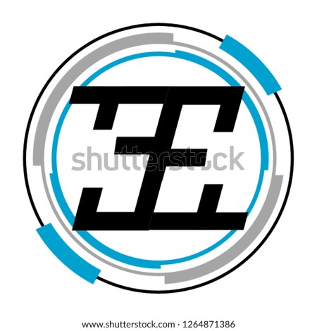 BE letter design logo