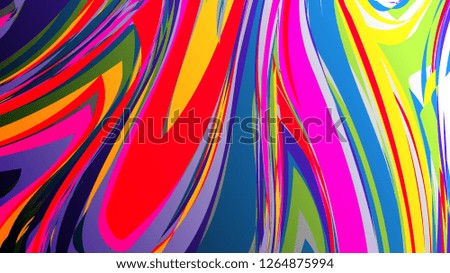 Colorful vector rainbow marbling texture, watercolor abstract background
