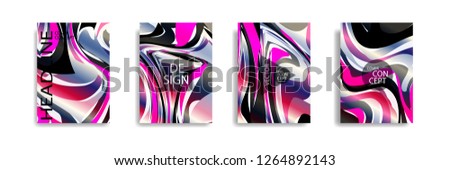 The abstract texture of brightly colored liquid paint. vector cover book with marble color on eps 10