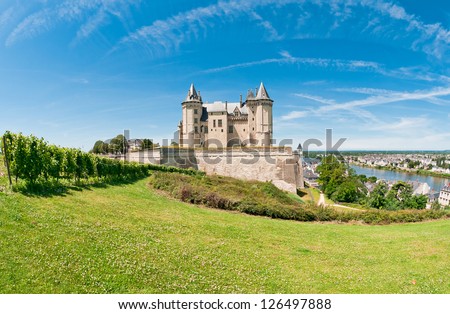 Chateau de Saumur, Loire Valley, France Royalty-Free Stock Photo #126497888