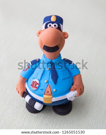  ceramics toy policemen souvenir