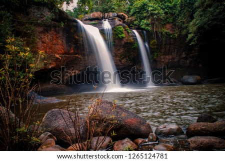 
Heo Suwat Waterfall Kao Yai national park World Heritage in Thailand 