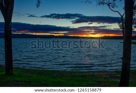 Sunset in Lake Samsonvale