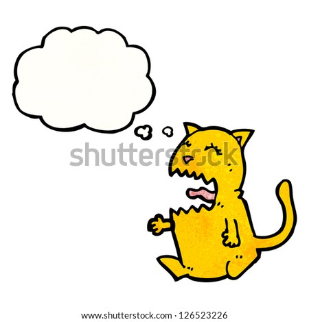 cartoon angry cat