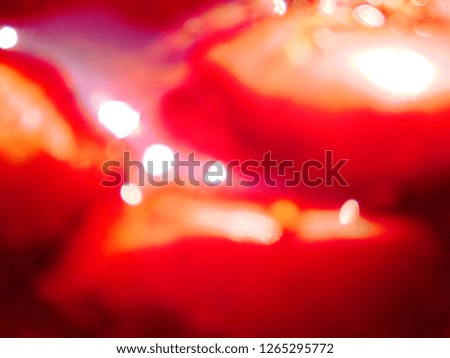 Abstract out of focus lights coming from the mother nature with abstract background of Red fruit. Good for Christmas and New Year celebrations. Abstract background of Red, Yellow and white color. 