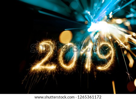 Sparkler Happy New Year 2019