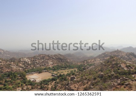 landscape from top of a mountain