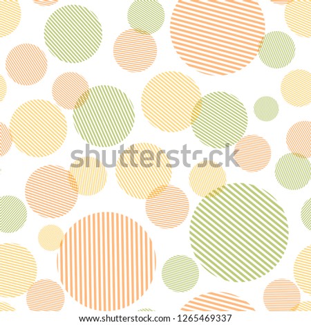 Abstract seamless pattern with colorful circles shapes. Vector illustration eps