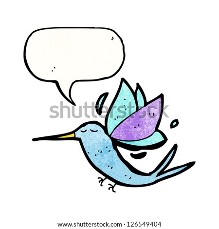 cartoon hummingbird