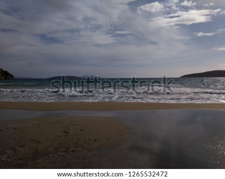 Beautiful beach photo landscape