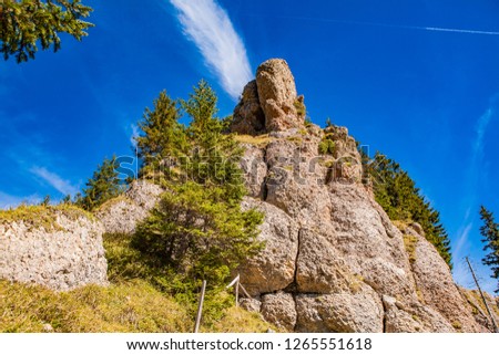 Sedimentary rocks in Allgäu