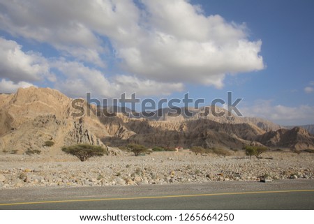 Hajar Mountains in Ras Al Khaimah