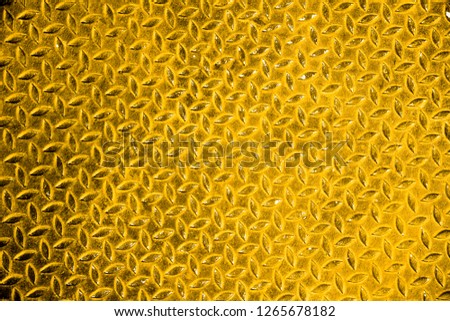 Gold steel plate texture background