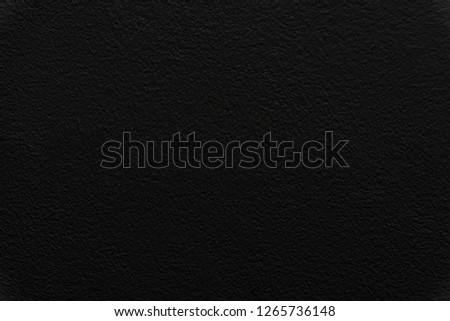 Blank black stucco wall texture, textured