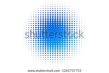 Light BLUE vector template with circles. Modern abstract illustration with colorful water drops. Template for your brand book.