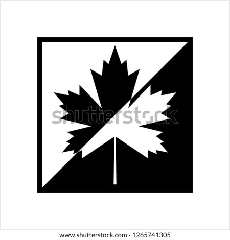 Maple Leaf Icon Design Vector Art Illustration