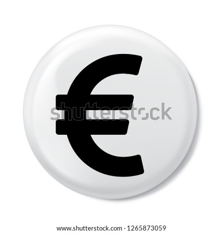 Euro icon in trendy flat style isolated on background. Euro icon logo, app, UI. icon Vector illustration, EPS10.