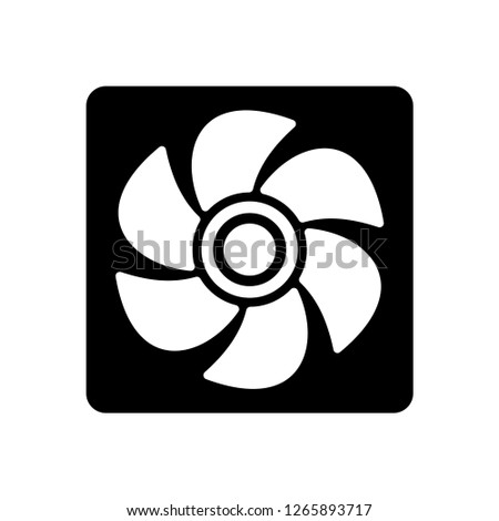 Fan icon on white background. Vector illustration